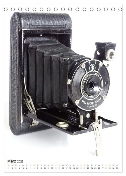 Produktbild: Balgenkameras - Analoge Fotoapparate mit Charme (Tischkalender 2026 DIN A5 hoch), CALVENDO Monatskalender
