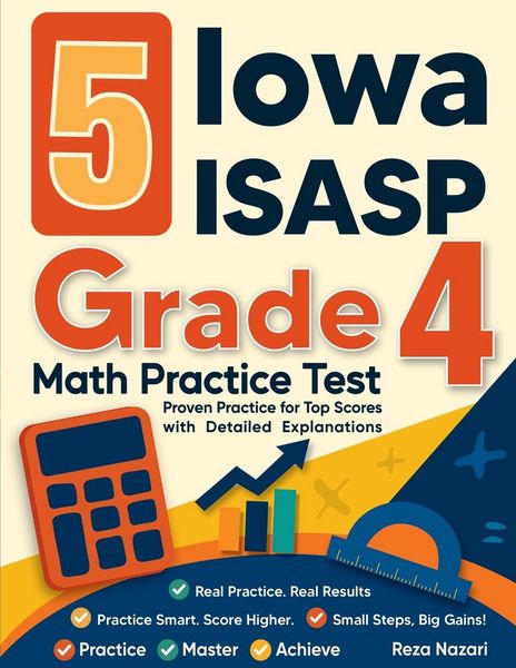 Produktbild: 5 Iowa ISASP Grade 4 Math Practice Tests