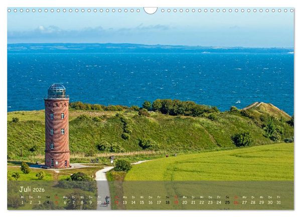 Produktbild: K&uuml;stenimpressionen von den Ostseeinseln R&uuml;gen und Usedom (Wandkalender 2026 DIN A3 quer), CALVENDO Monatskalender
