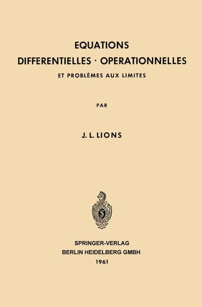 Produktbild: Equations Differentielles Operationnelles