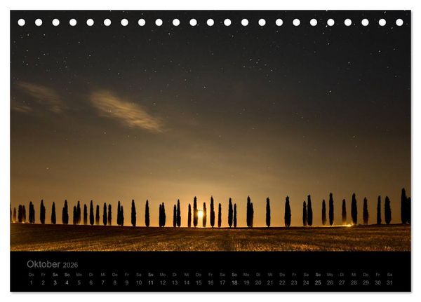 Produktbild: &ndash; Magie des Lichtes &ndash; TOSKANA (Tischkalender 2026 DIN A5 quer), CALVENDO Monatskalender