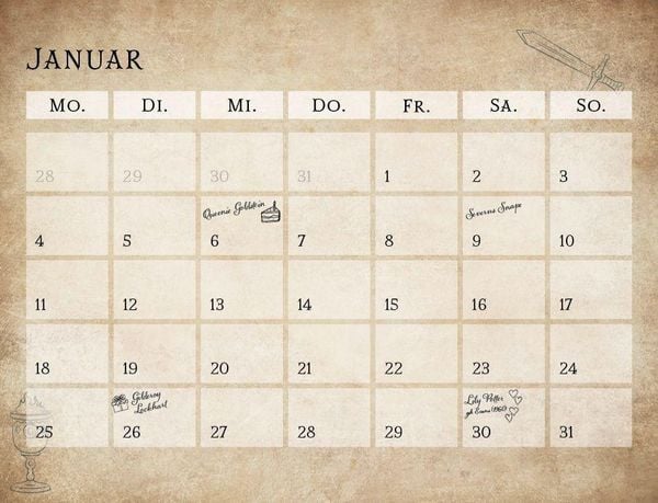 Produktbild: Der inoffizielle K&uuml;chenkalender f&uuml;r Harry Potter Fans 2027