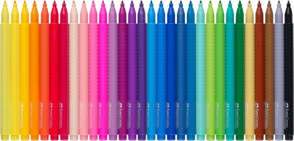Produktbild: Faber-Castell Filzstifte Grip Colour Marker, 30er Set