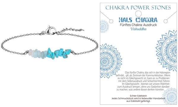 Produktbild: Hals Chakra - Ausdruck - Armband, J711-05