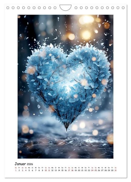 Produktbild: Herzen (Wandkalender 2026 DIN A4 hoch), CALVENDO Monatskalender