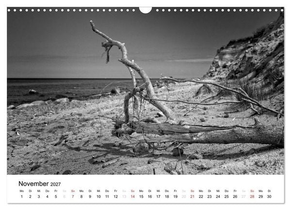Produktbild: Ostseebad Zingst - Impressionen in Schwarz-Wei&szlig; (Wandkalender 2027 DIN A3 quer), CALVENDO Monatskalender