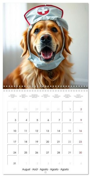 Produktbild: Kleemann, C: Dogs with matching hats (Wall Calendar 2026 12