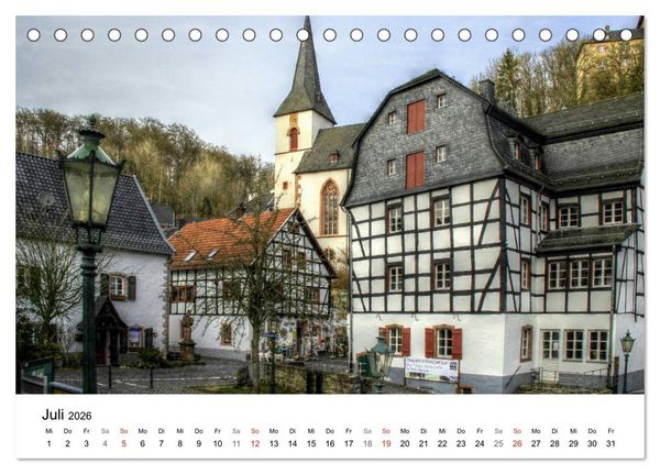 Produktbild: Die sch&ouml;nsten Orte der Eifel (Tischkalender 2026 DIN A5 quer), CALVENDO Monatskalender