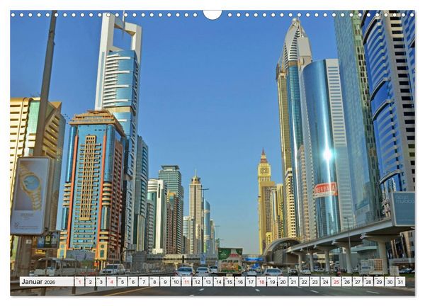 Produktbild: Einzigartiges DUBAI, die Metropole der Superlative (Wandkalender 2026 DIN A3 quer), CALVENDO Monatskalender
