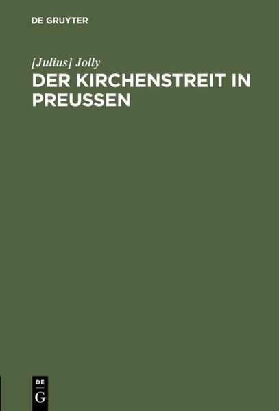 Produktbild: Der Kirchenstreit in Preussen