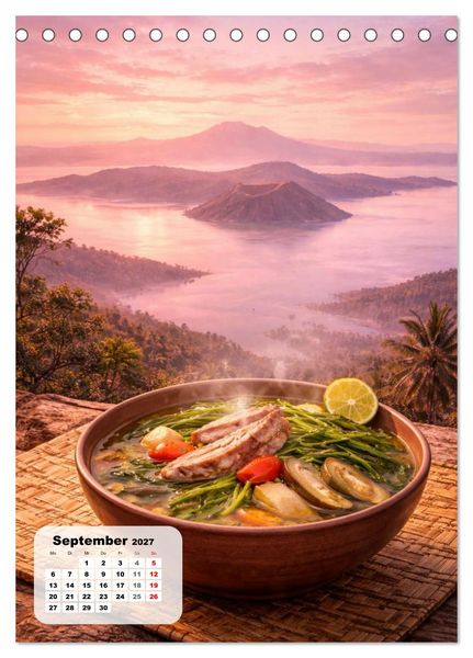 Produktbild: Philippinen - Eine Schlemmerreise durch die Perle des Orients (Tischkalender 2027 DIN A5 hoch), CALVENDO Monatskalender