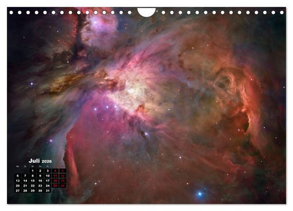 Produktbild: Hubble - 35 Jahre atemberaubende Aufnahmen (Wandkalender 2026 DIN A4 quer), CALVENDO Monatskalender