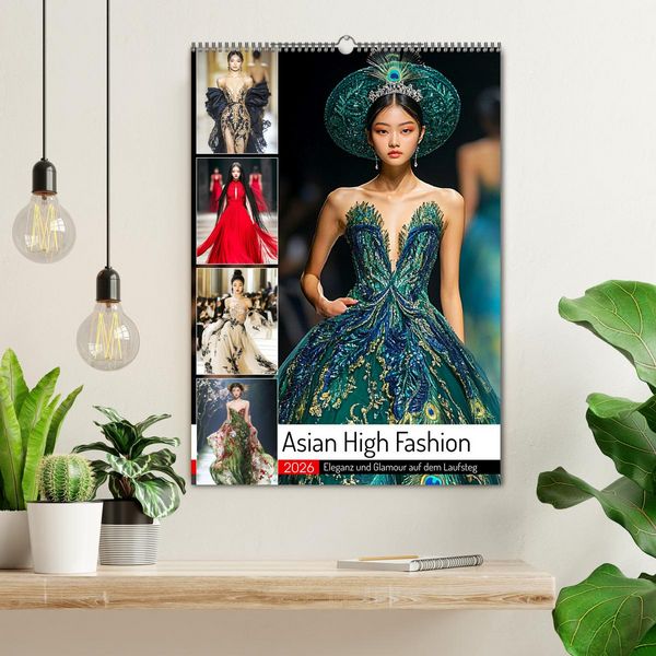 Produktbild: Asian High Fashion. Eleganz und Glamour auf dem Laufsteg (Wandkalender 2026 DIN A2 hoch), CALVENDO Monatskalender
