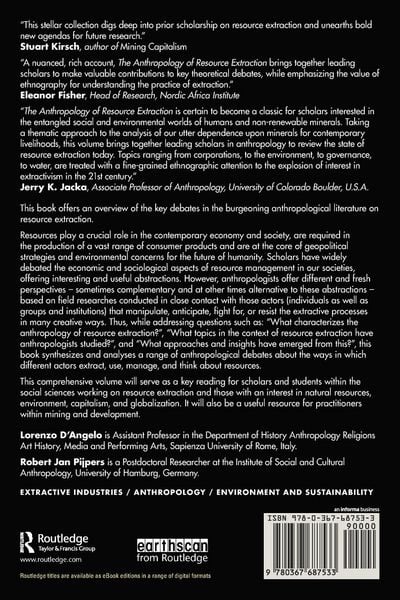 Produktbild: The Anthropology of Resource Extraction