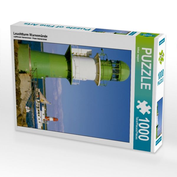 Produktbild: CALVENDO Puzzle Leuchtturm Warnem&uuml;nde | 1000 Teile Lege-Gr&ouml;&szlig;e 64x48cm Foto-Puzzle f&uuml;r gl&uuml;ckliche Stunden