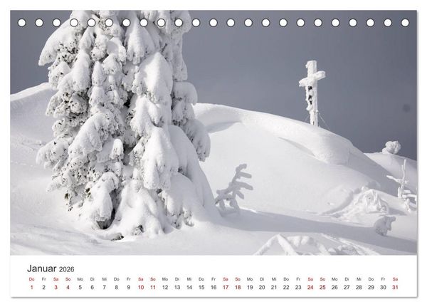 Produktbild: Gipfelkreuze im B&ouml;hmerwald (Tischkalender 2026 DIN A5 quer), CALVENDO Monatskalender