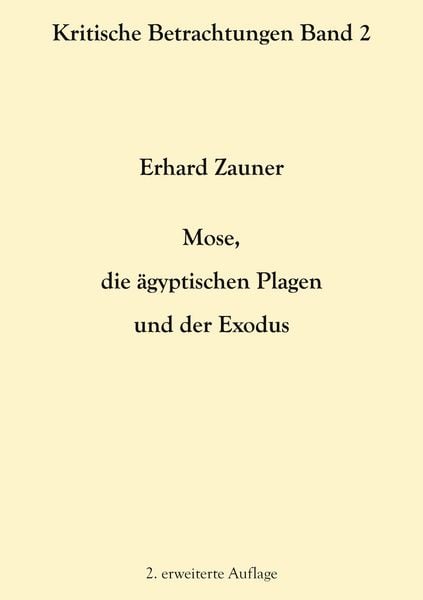 Produktbild: Mose, die &auml;gyptischen Plagen und der Exodus