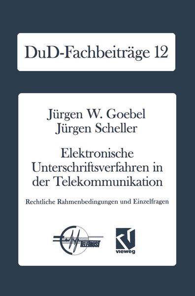 Produktbild: Elektronische Unterschriftsverfahren in der Telekommunikation