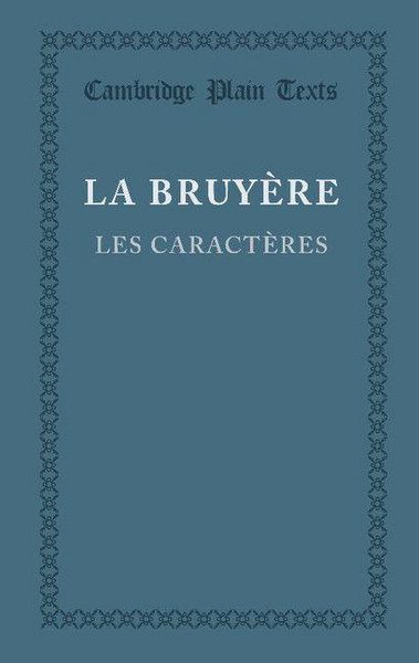 Produktbild: Les Caracteres Ou Les Moeurs de Ce Siecle