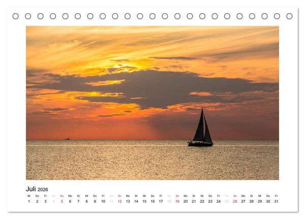 Produktbild: FEHMARN - Magische Momente (Tischkalender 2026 DIN A5 quer), CALVENDO Monatskalender
