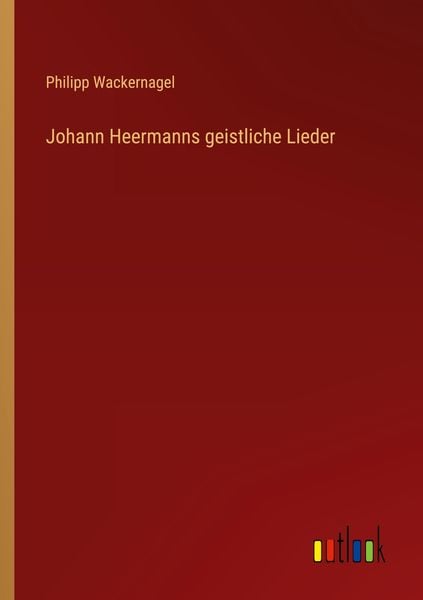 Produktbild: Johann Heermanns geistliche Lieder