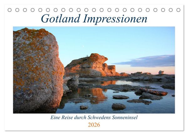 Produktbild: Gotland Impressionen (Tischkalender 2026 DIN A5 quer), CALVENDO Monatskalender