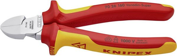 Produktbild: Knipex 70 26 160 VDE Seitenschneider mit Facette 160mm
