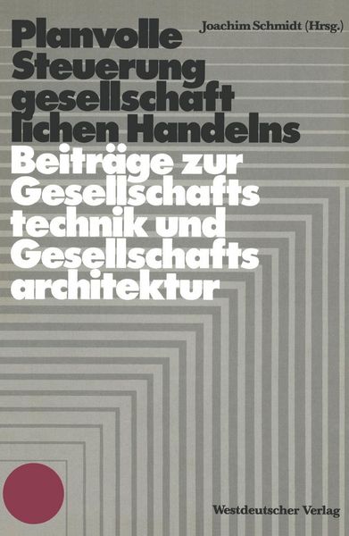 Produktbild: Planvolle Steuerung gesellschaftlichen Handelns