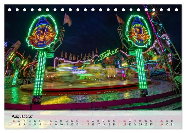Produktbild: Lichterzauber auf dem Hamburger Dom (Tischkalender 2027 DIN A5 quer), CALVENDO Monatskalender