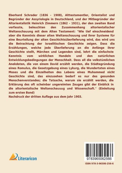 Produktbild: Die Keilinschriften und das Alte Testament