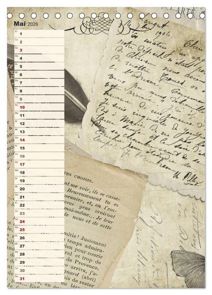 Produktbild: Vintage Welten (Tischkalender 2026 DIN A5 hoch), CALVENDO Monatskalender