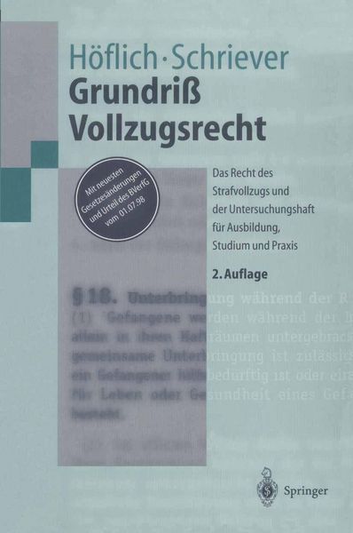 Produktbild: Grundri&szlig; Vollzugsrecht
