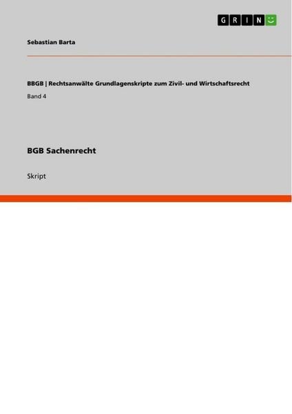 Produktbild: BGB Sachenrecht