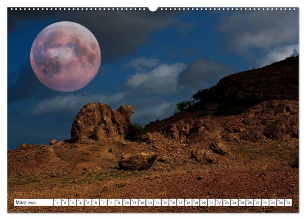 Produktbild: Tr&auml;ume im Mondlicht (hochwertiger Premium Wandkalender 2026 DIN A2 quer), Kunstdruck in Hochglanz