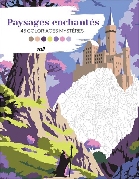 Produktbild: Paysages enchant&eacute;s : 45 coloriages myst&egrave;res