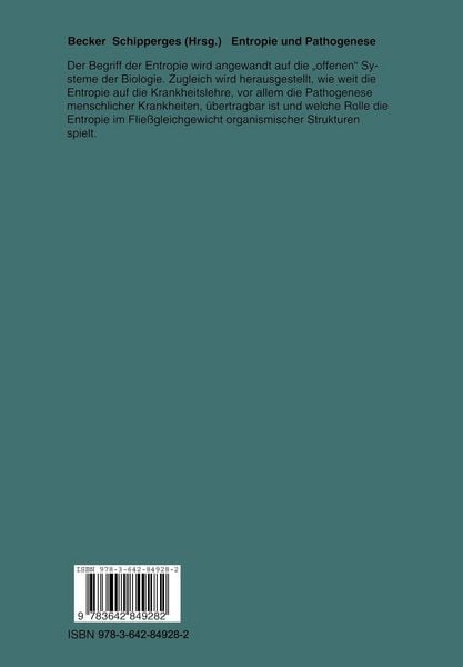 Produktbild: Entropie und Pathogenese