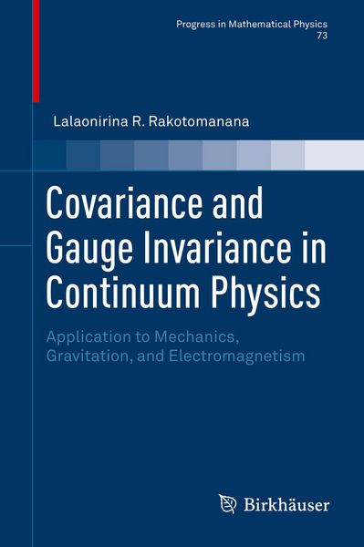Produktbild: Covariance and Gauge Invariance in Continuum Physics