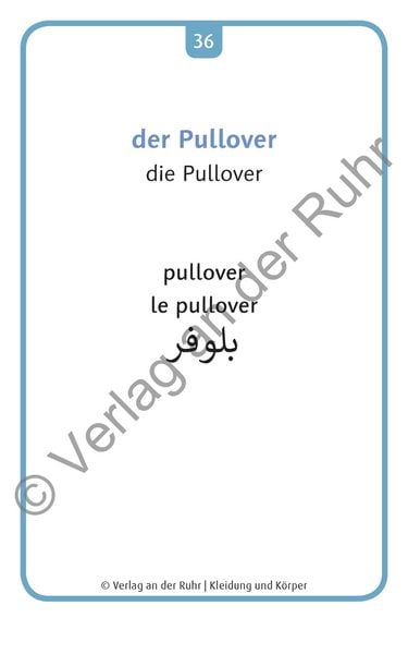 Produktbild: Kleidung und K&ouml;rper - Deutsch, Englisch, Franz&ouml;sisch und Arabisch