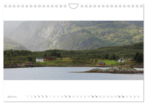 Produktbild: Panoramen der norwegischen K&uuml;ste (Wandkalender 2026 DIN A4 quer), CALVENDO Monatskalender
