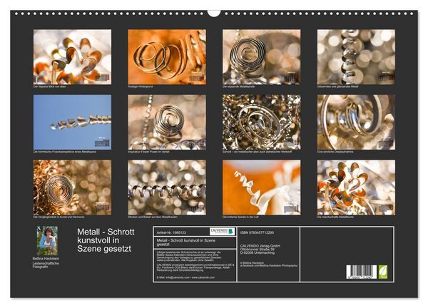 Produktbild: Metall - Schrott kunstvoll in Szene gesetzt (Wandkalender 2026 DIN A2 quer), CALVENDO Monatskalender