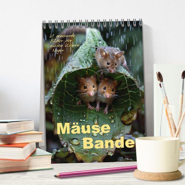 Produktbild: M&auml;usebande (Tischkalender 2026 DIN A5 hoch), CALVENDO Monatskalender