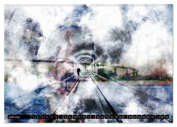 Produktbild: Hamburg Abstrakt (hochwertiger Premium Wandkalender 2026 DIN A2 quer), Kunstdruck in Hochglanz