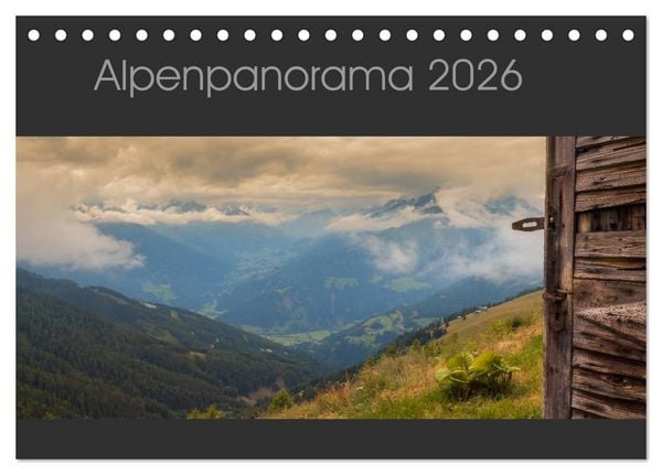 Produktbild: Alpenpanorama 2026 (Tischkalender 2026 DIN A5 quer), CALVENDO Monatskalender
