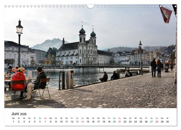Produktbild: Unterwegs in Luzern (Wandkalender 2026 DIN A3 quer), CALVENDO Monatskalender