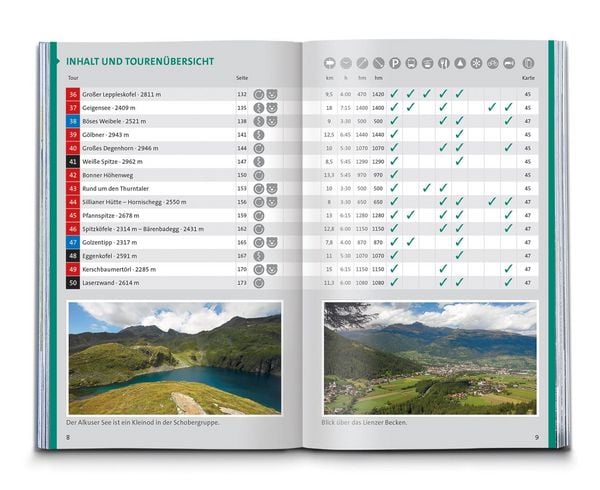 Produktbild: KOMPASS Wanderf&uuml;hrer Osttirol, Venediger- und Glocknergruppe, Defereggental, Lienzer Dolomiten, 50 Touren