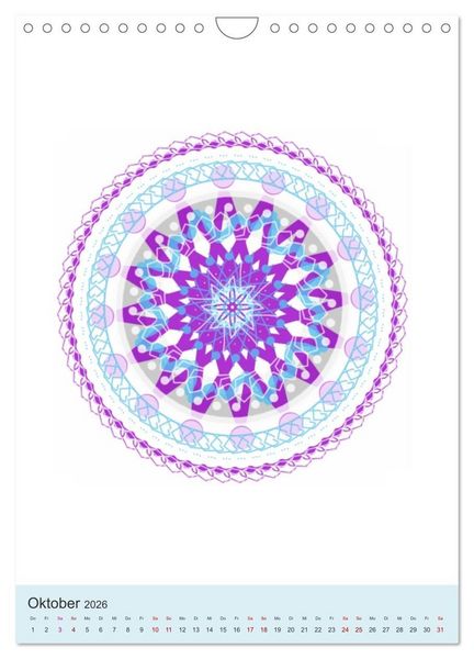 Produktbild: Transluzent-Mandalas (Wandkalender 2026 DIN A4 hoch), CALVENDO Monatskalender