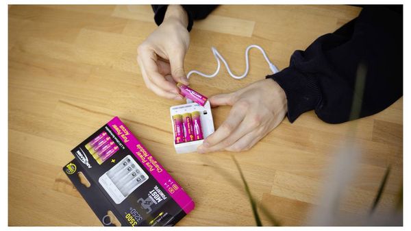 Produktbild: Ansmann Pure Power Set 4&times; Mignon AA Akkus und Lademodul Mignon (AA)-Akku Li-Ion 3250 mAh 1.5 V 1 St.