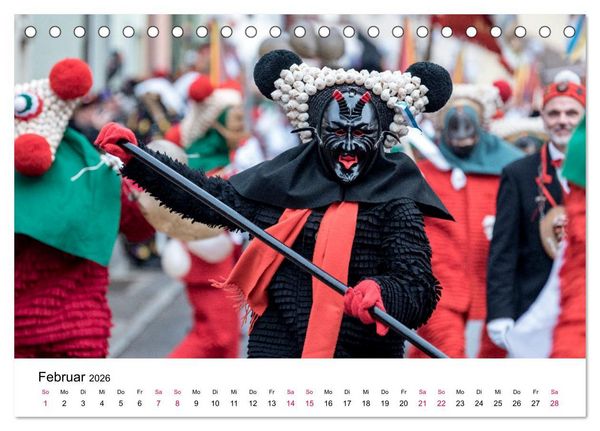 Produktbild: Die Elzacher Fastnacht (Tischkalender 2026 DIN A5 quer), CALVENDO Monatskalender