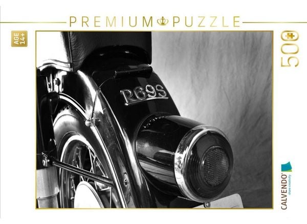CALVENDO Puzzle Ein Motiv aus dem Kalender BMW R69S in schwarzweiss | 500 Teile Lege-Größe 48 × 36 cm Foto-Puzzle für Erwachsene