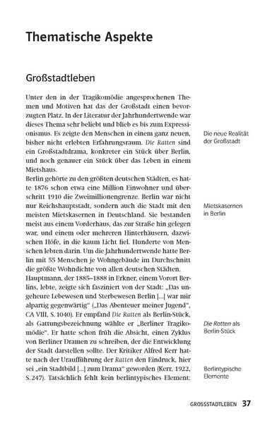 Produktbild: Klett Lekt&uuml;rehilfen Gerhart Hauptmann, Die Ratten
